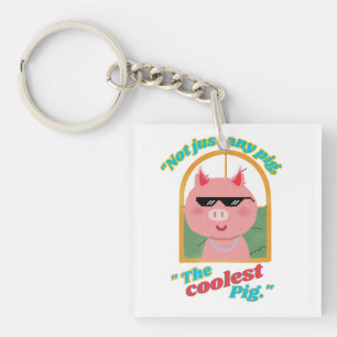 Not just any pig, the coolest pig key ring