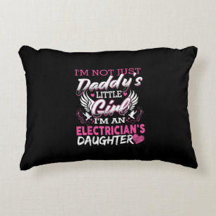 Not Just Daddy Little Girl I'm An Electrician Gift Decorative Cushion