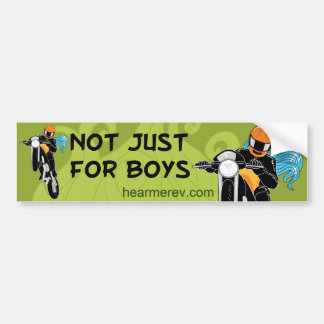 Not Just for Boys Bumper Sticker