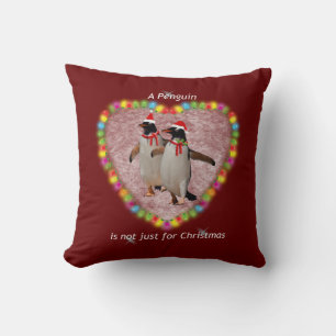 Not Just for Christmas Pillow (Burgundy)