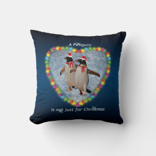 Not Just for Christmas Pillow (Dark Blue Mix)
