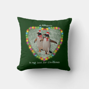Not Just for Christmas Pillow (Dark Green)