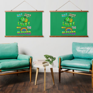 Not Just Lucky But Too Blessed Hanging Tapestry