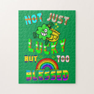 Not Just Lucky But Too Blessed Jigsaw Puzzle