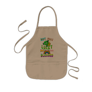 Not Just Lucky But Too Blessed Kids Apron