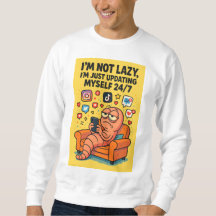 "Not Lazy" Meme Hoodie – Social Media Worm Life