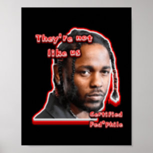 Not Like Us Sticker Poster