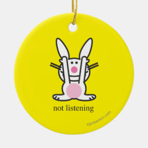 Not Listening Ceramic Tree Decoration