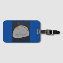 Not Lonely Funny (Blue) Luggage Tag