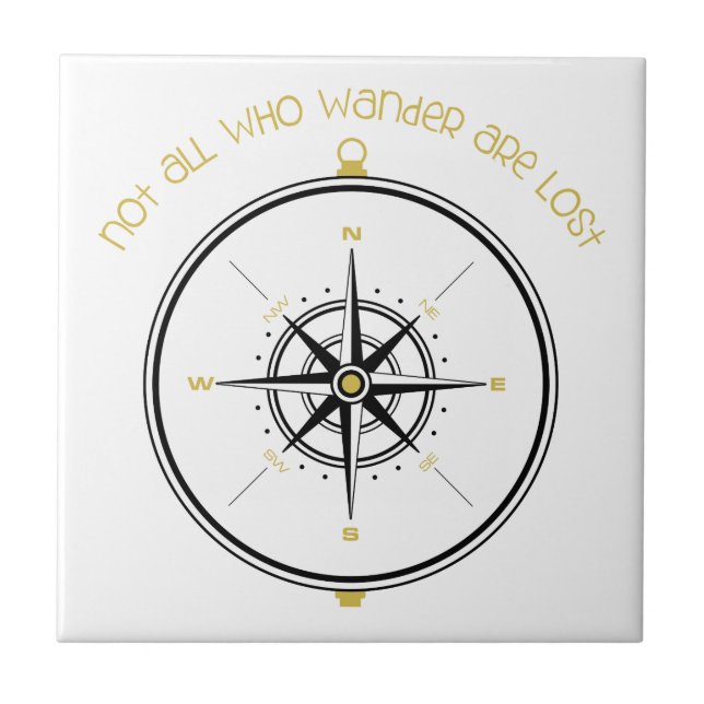 Not Lost Ceramic Tile (Front)