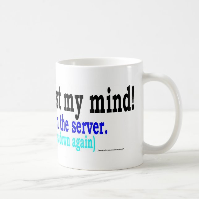 not lost mind coffee mug (Right)