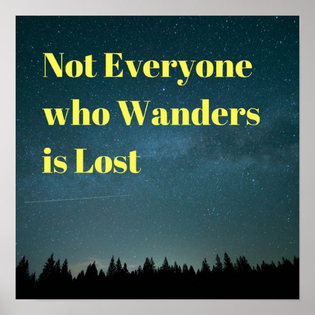 Not lost poster (Front)