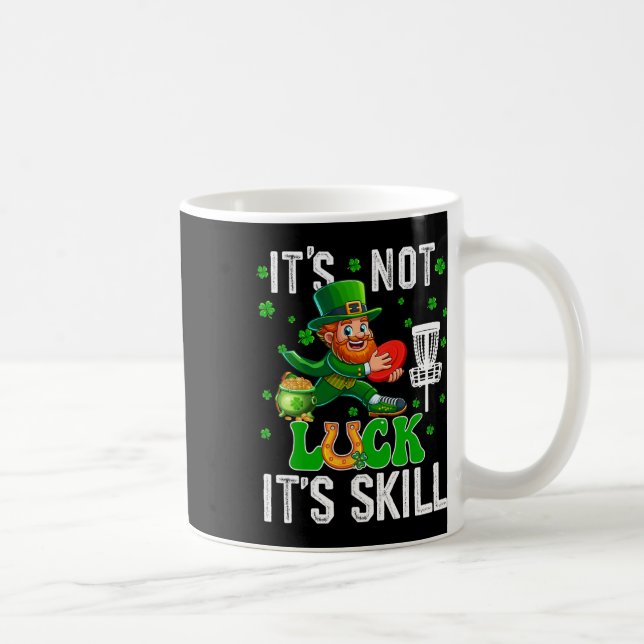 Not Luck Proud Skill St. Patrick's Day Man Playing Coffee Mug (Right)