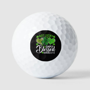 Not Lucky Simply Blessed Christian Golf Balls