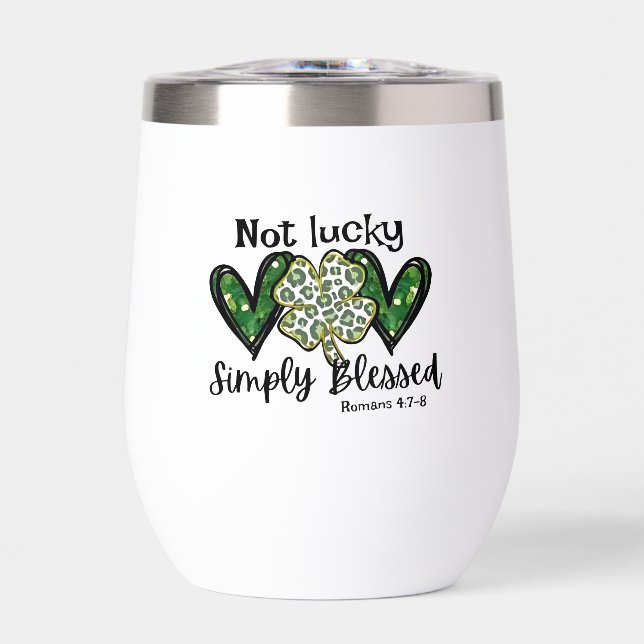 Not Lucky, Simply Blessed Lucky Charm St Patrick  (Front)