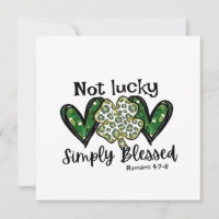 Not Lucky, Simply Blessed Lucky Charm St Patrick