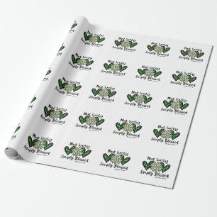 Not Lucky, Simply Blessed Lucky Charm St Patrick Wrapping Paper