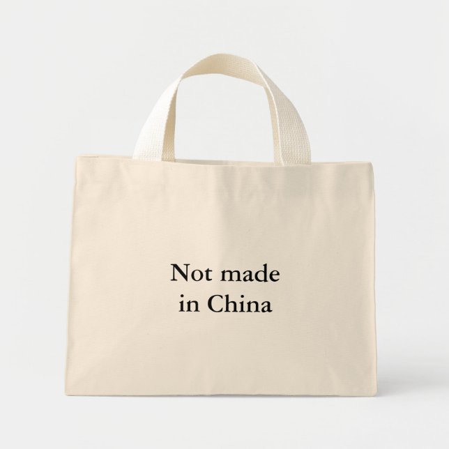 Not made in China Mini Tote Bag (Front)