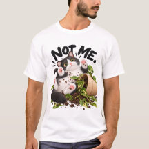 Not Me! Funny Tuxedo Cat T-Shirt