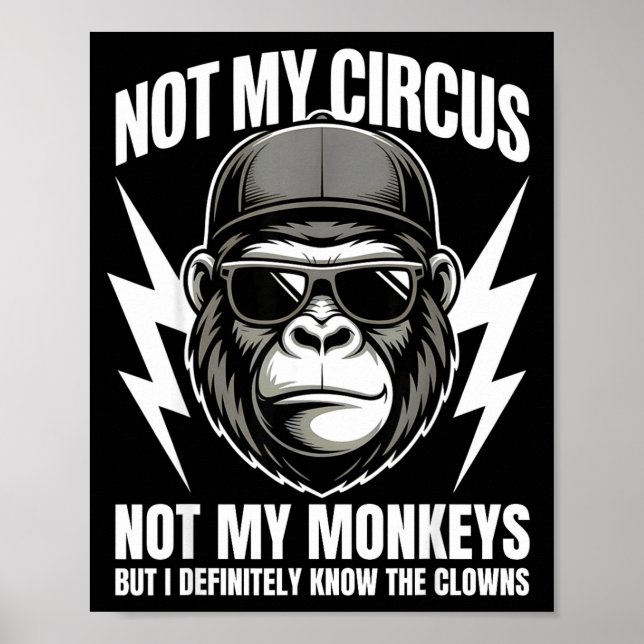 Not My Circus Not My Monkeys But I Definitely Know Poster (Front)