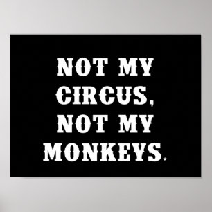 Not My Circus, Not My Monkeys Poster
