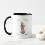 Not my Circus Not My Monkeys | Watercolor Monkey M Mug<br><div class="desc">A gift any monkey or coffee lover will enjoy! Whether you're drinking your morning coffee, your evening tea, or something in between – this mug's for you! Trendy personalised design. These mugs make the perfect gift. Add your custom wording to this design by using the "Edit this design template" boxes...</div>
