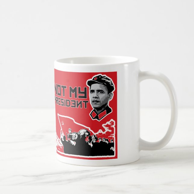 not my dear leader mug -right handed (Right)