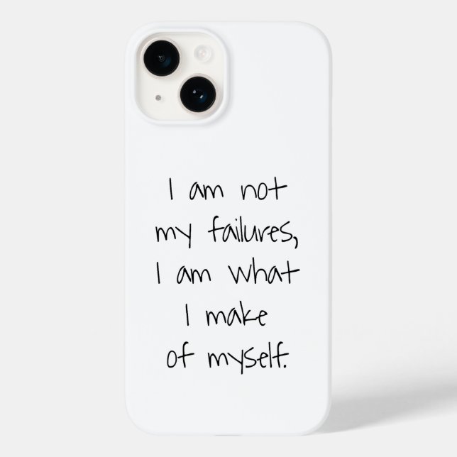 Not My Failures iPhone Case (Back)