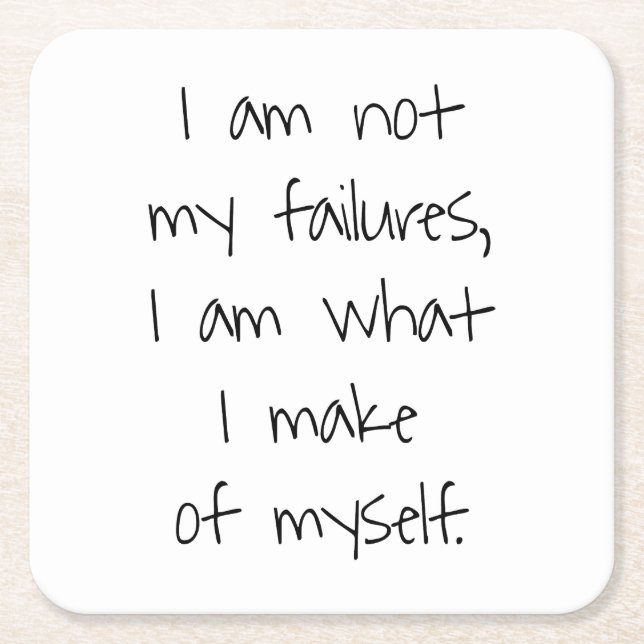 Not My Failures Paper Coaster (Front)