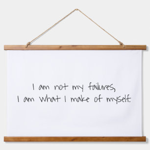 Not My Failures Wood Topped Wall Tapestry