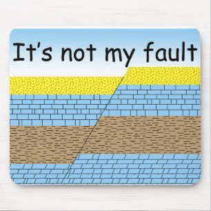 Not my fault mouse pad