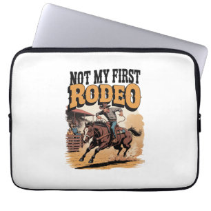 Not My First Rodeo Horse COuntry Western Laptop Sleeve