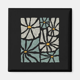 Not My President 2025 Retro Subtle Boho Floral Ant Magnet