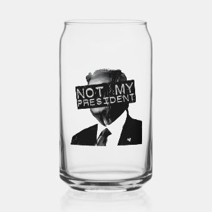 Not my President Anti Trump Inaguration Liberal Can Glass
