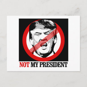 Not My President - Anti-Trump Postcard