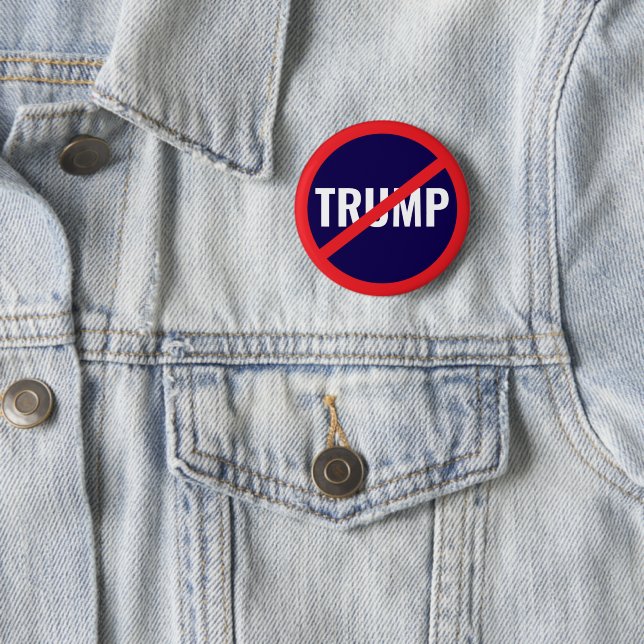 Not My President – Anti-Trump Protest 6 Cm Round Badge (In Situ)