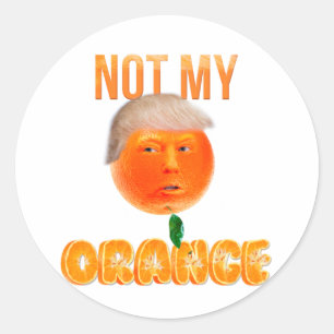 Not My President Classic Round Sticker