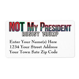 Not My President in Black Liberation Colours