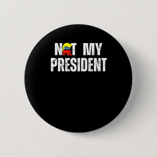 Not My President Trump 2025 6 Cm Round Badge