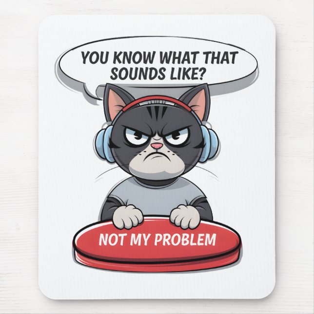 Not my problem mouse pad (Front)