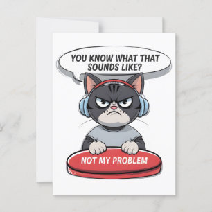 Not my problem postcard