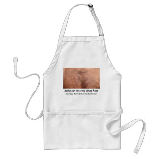 Not my real chest hair have fun at my barbecue standard apron