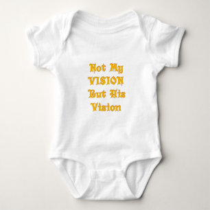 Not My Vision But His Vision Art Print Baby Bodysuit