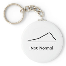 Not Normal for Statistics Lovers keychain