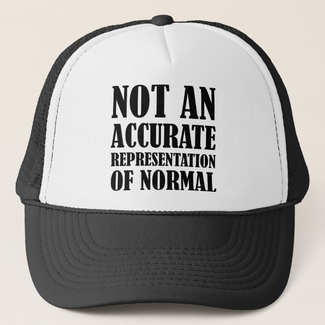 Not Normal Funny Ball Cap Hat (Front)