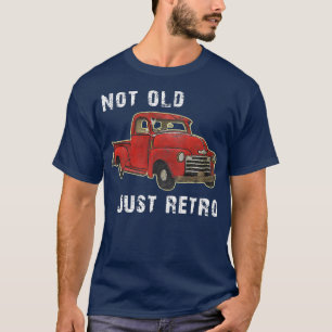 Not Old Just Retro Fun Vintage Red Pick Up Truck 2 T-Shirt
