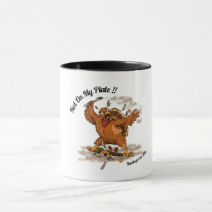 Not On My Plate! Personalised Thanksgiving Turkey Mug