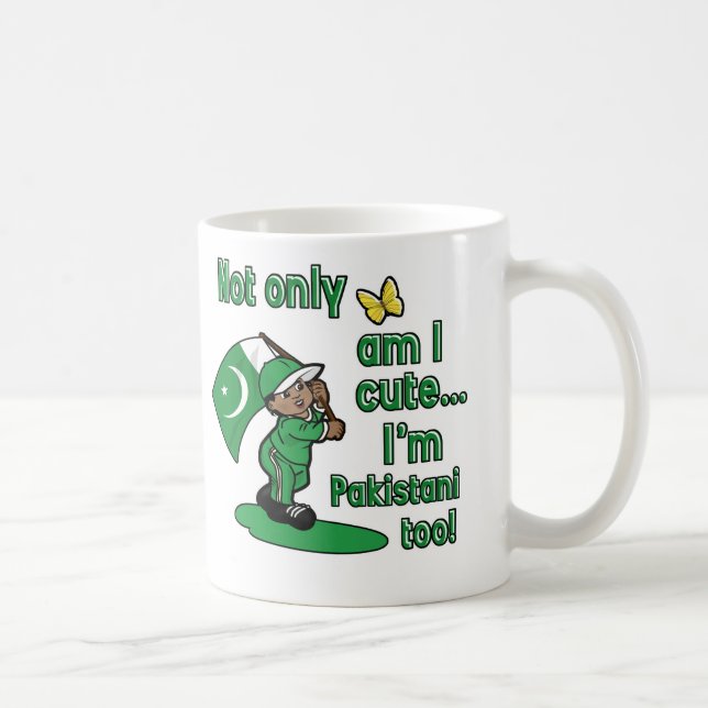 Not only am I cute I'm pakistani too! Coffee Mug (Right)