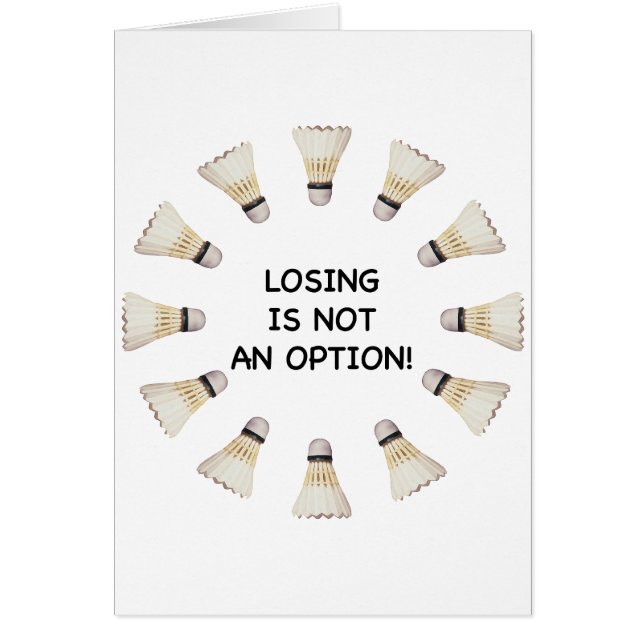Not Option Badminton (Front)