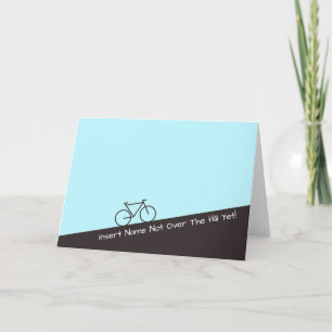 Not Over The Hill Yet - Cycling - Add Name Card
